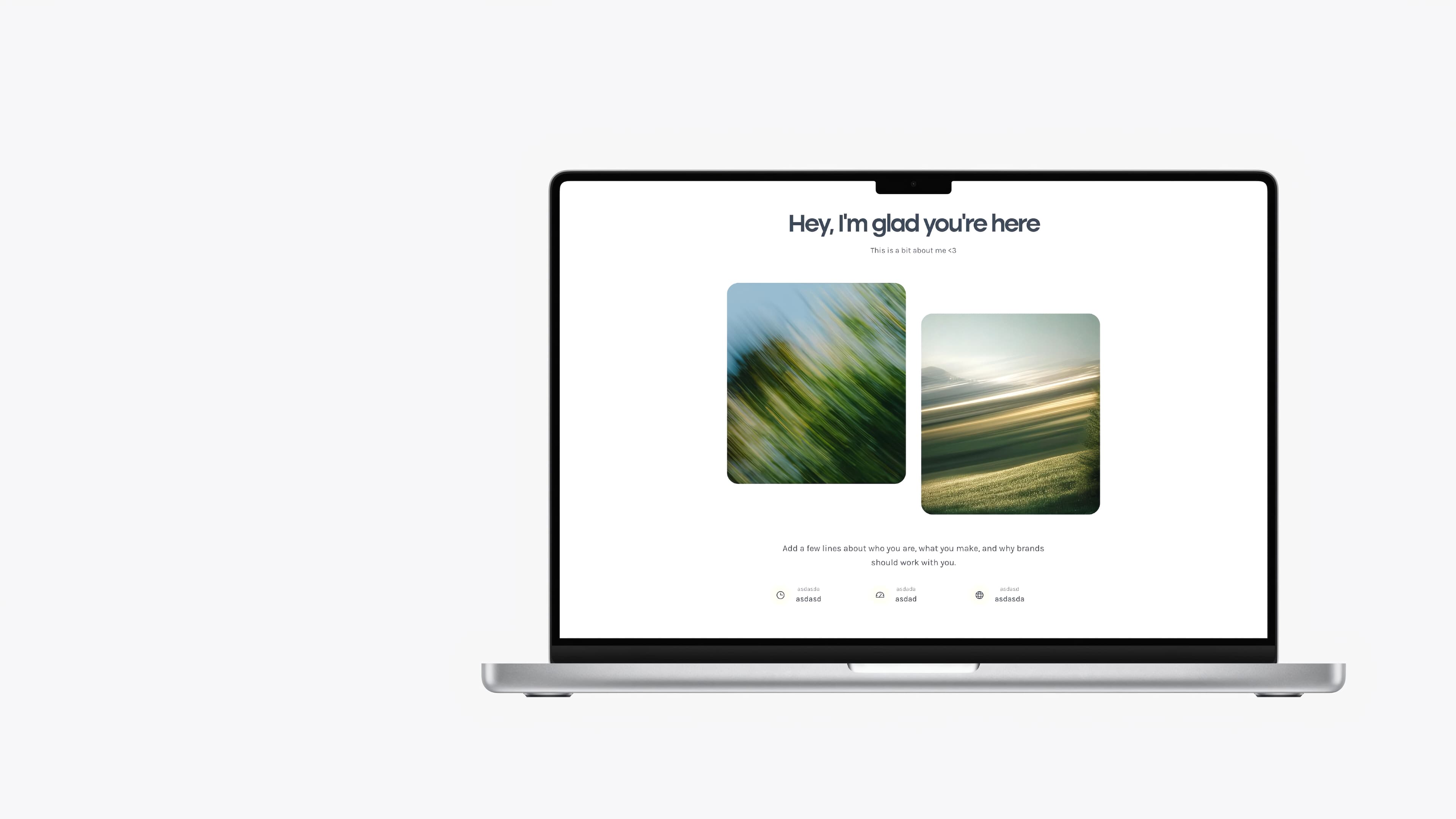 Pressbook portfolio header
